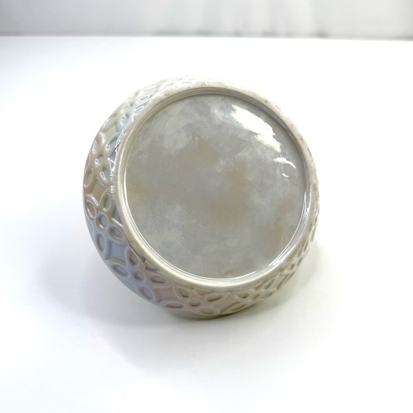 HOME SMILE White Crystal Cluster Shaped Jewelry Tray Ceramic Ring Holder - Picture 11 of 11